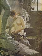 Anders Zorn, i wikstoms atelje